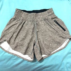 Size 4 Lululemon gray athletic shorts